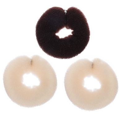 Outanaya Hair Donuts for Buns Nylon Hair Bun Maker Ponytail Holder Soft Roller for Women Girls Random Color
