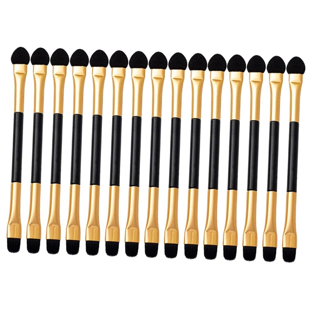 Baluue 15pcs Double-sided Eyeshadow Applicators Set Portable Eye Shadow Sticks for Women Safe Materials Lightweight Design for Easy Makeup Application