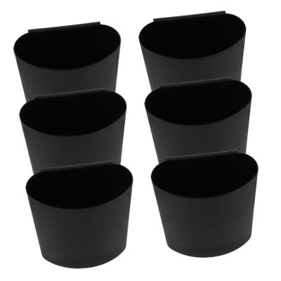 BRIGHTFUFU Rolling Cart Storage Cup Organizer 6pcs Hanging Basket for Beauty Supplies Slim Storage Cart