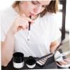 Baluue Loose Powder Box Set 2pcs Portable Empty Makeup Containers Puff for Daily Use view 2