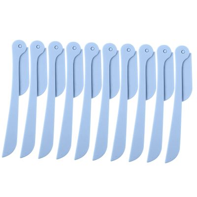 HONMEET 10pcs Portable Folding Eyebrow Trimmers for Precise Eyebrow Shaping Makeup Tool Kit for Women Travel-Friendly Design