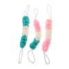 Baluue 3 Pack Long Bath Pouf Shower Pouf Set Handle Exfoliating Bath Scrubber for Skin Care view 1
