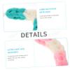 Baluue 3 Pack Long Bath Pouf Shower Pouf Set Handle Exfoliating Bath Scrubber for Skin Care view 3