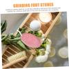PAMINGONO 2pcs Volcano Stone Foot Grinders for Exfoliating Dead Skin Portable Pedicure Tool with Storage Box for Feet Care and Relaxation view 4