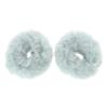 Baluue 2pcs Faux Fur Ponytail Holders Hair Scrunchies for Comfortable Styling Hair Bands for Daily Use and Chic Hairstyles view 1