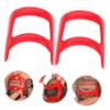 Gogogmee 2pcs Beard Styling Tool Durable Plastic Beard Ruler for Precise Shaping Compact Design for Travel Easy to Use Goatee Outline Guide view 3