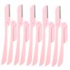 HONMEET 10pcs Stainless Steel Eyebrow Trimmers for Women Portable Eyebrow Razors with Ergonomic Design Grooming Tool Kit for Painless Hair Removal and Shaping view 1