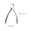 FRCOLOR Premium Toenail Clippers for Ingrown Nails Ergonomic Nail Trimmer with Comfortable Grip Durable Resistant Foot Care Tool for Easy Trimming view 2