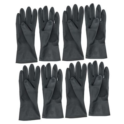BCOATH 4pair Safety Gloves Skid Resistance Long Barber Gloves for Hair Dyeing Salon Protection