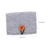 Baluue Essential Oil Storage Organizer Compact Travel Pouch Felt Bag for Bottled Oils view 2