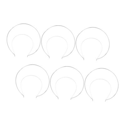 TOVINANNA 6pcs Metal Headbands for Crafting Comfortable and Stylish Hair Accessories for Parties Special Occasions and Festivals Double Design