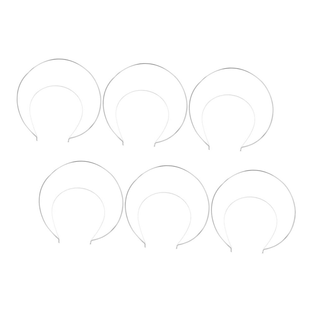 TOVINANNA 6pcs Metal Headbands for Crafting Comfortable and Stylish Hair Accessories for Parties Special Occasions and Festivals Double Design
