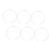 TOVINANNA 6pcs Metal Headbands for Crafting Comfortable and Stylish Hair Accessories for Parties Special Occasions and Festivals Double Design view 1