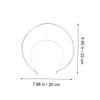 TOVINANNA 6pcs Metal Headbands for Crafting Comfortable and Stylish Hair Accessories for Parties Special Occasions and Festivals Double Design view 2