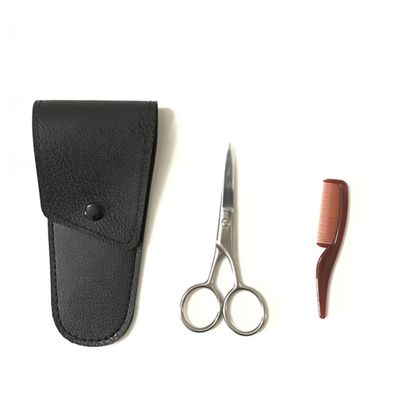 Gogogmee Eyebrow Scissors Men Stainless Steel Trimmer Hair Cutting Scissors for Beard and Mustache Diy Salon Use