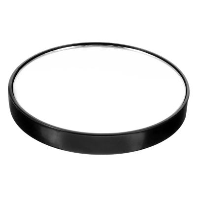 Baluue 10times Magnifying Makeup Mirror Suction Cups Compact Round Cosmetic Tool for Precision Makeup Application for Travel and Bathroom Use Black