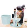 Beatifufu Makeup Brush Cleaner Mat and Storage Rack Reusable Cleaning Box for Brushes Compact Design for Easy Organization and Drying Sleek Green for Makeup Enthusiasts view 4