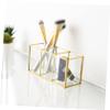 RORPOIR Glass Makeup Storage Case Organizer Elegant Cosmetic Jewelry Holder with Lid Multifunctional Glass Storage Box for Vanity Dresser Office Stylish and Practical Design for Makeup view 2