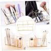 RORPOIR Glass Makeup Storage Case Organizer Elegant Cosmetic Jewelry Holder with Lid Multifunctional Glass Storage Box for Vanity Dresser Office Stylish and Practical Design for Makeup view 4