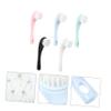 Baluue 5pcs Soft Bristle Face Cleansing Brush Ergonomic Handle for Comfortable Use Deep Clean Makeup Dirt Blackheads Tools for Daily Skincare view 3