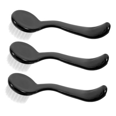 FOMIYES 3pcs Horn Brush Face Scrubber for Men's Facial Cleansing Exfoliating Tool