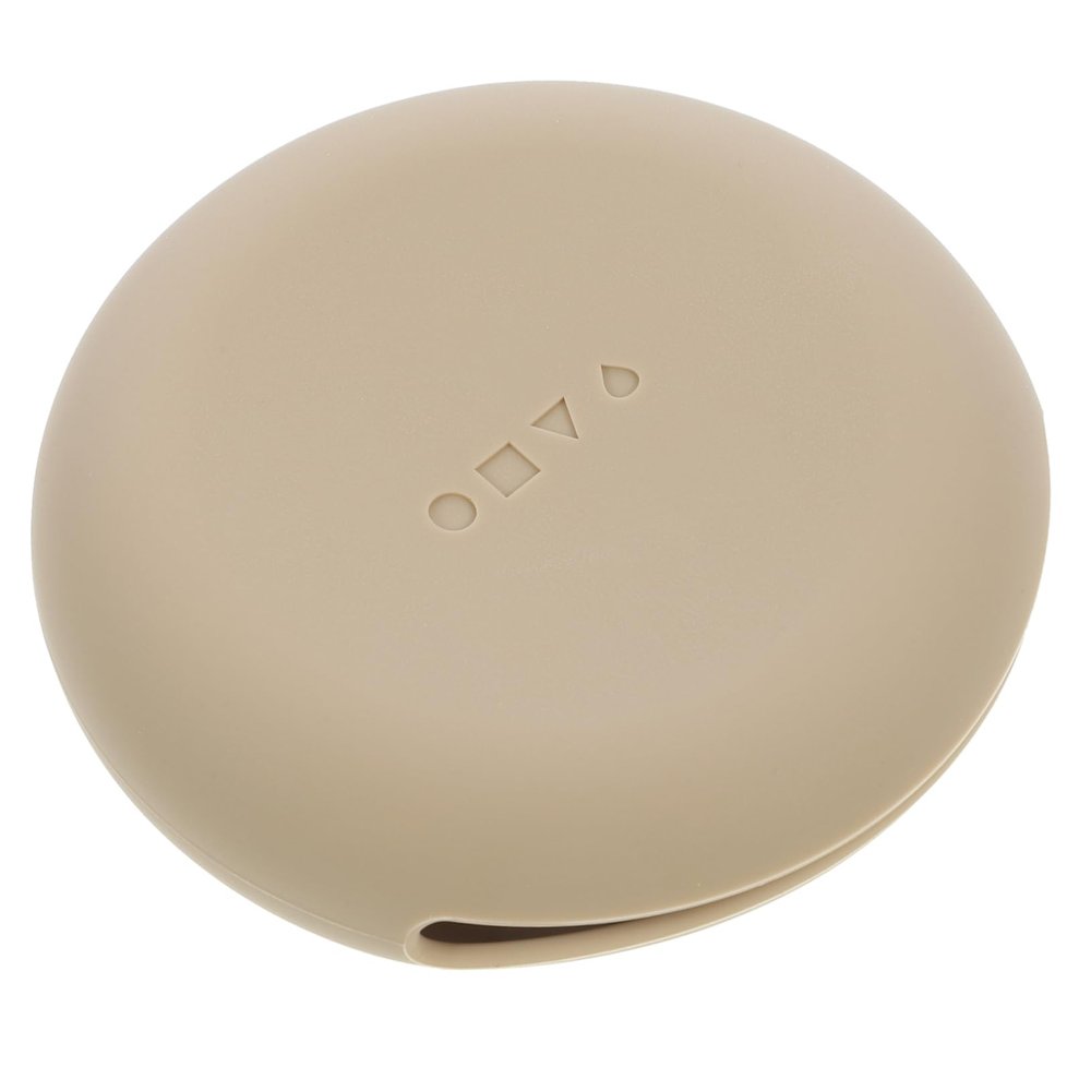 OHPHCALL Silicone Travel Makeup Brush Holder Portable Powder Puff Box Mini Cosmetic Case for Travel