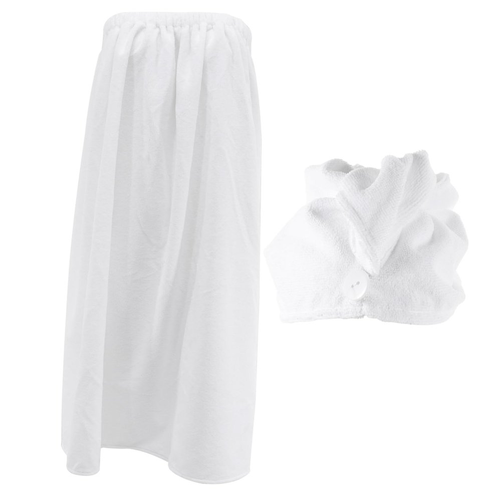 Outanaya Super Absorbent Microfiber Hair Towel Hat Set Quick Dry Spa Towel Wrap for Adults Oversized Bath Soft Absorbent
