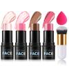 DAMUSI 6PCS Cream Contour Stick Makeup Contour Kit,Shades with Cream Bronzer Stick,Cream Blush Stick,Highlighter Stick for a Flawless Look,Long Lasting and Smooth Contorno Maquillaje - Set A view 1