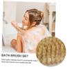 HONMEET Quality Bath Brush Body Brush Exfoliating Washcloth Pumice Stone Bathroom for Scrubbing and Massage view 3