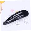 Beatifufu 100pcs Metal Snap Clips Assorted Candy Colors Waterdrop-shaped Barrettes for Toddlers and Girls Hair Accessories for Boys and Girls and Easy to Use view 2