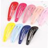 Beatifufu 100pcs Metal Snap Clips Assorted Candy Colors Waterdrop-shaped Barrettes for Toddlers and Girls Hair Accessories for Boys and Girls and Easy to Use view 3