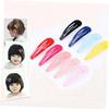 Beatifufu 100pcs Metal Snap Clips Assorted Candy Colors Waterdrop-shaped Barrettes for Toddlers and Girls Hair Accessories for Boys and Girls and Easy to Use view 4