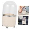 Anneome 360degree Desktop Rotating Makeup Brush Holder Lid Versatile Organizer for Lipsticks and Brushes Easy Access Removable Compartment Pet Material for Vanity and Office view 4