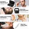 Nuogo 15 Pcs Birthday Gifts for Men Beard Care Set for Him Valentine's Day Gifts Basket Ideas Kit for Men Tumbler Bath Robe for Dad Husband Boyfriend Box(Black) view 3