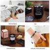 Nuogo 15 Pcs Birthday Gifts for Men Beard Care Set for Him Valentine's Day Gifts Basket Ideas Kit for Men Tumbler Bath Robe for Dad Husband Boyfriend Box(Black) view 4