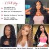 V Part Wig Human Hair No Leave Out Upgrade U Part Wig Human Hair for Women 150% Density Curly V Part Wig Kinky Curly Thin Part V Shape Wig No Glue No Sew Clip In Half Wig Natural Black Color 30 Inch view 4