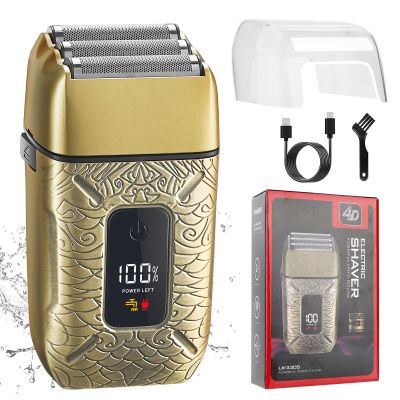 Dumite Electric Shavers for Men,Waterproof Powerful Motor Electric Razor,Head Shavers for Bald Men,Triple Foil Beard Trimmer,Barber Supplies LED Displays & USB Charging Shaver, Gifts