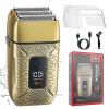 Dumite Electric Shavers for Men,Waterproof Powerful Motor Electric Razor,Head Shavers for Bald Men,Triple Foil Beard Trimmer,Barber Supplies LED Displays & USB Charging Shaver, Gifts view 1