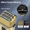 Dumite Electric Shavers for Men,Waterproof Powerful Motor Electric Razor,Head Shavers for Bald Men,Triple Foil Beard Trimmer,Barber Supplies LED Displays & USB Charging Shaver, Gifts view 3