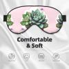 Cartoon Succulents Soft Eye mask, All Over Printed, 96% Polyester 4% Spandex view 3
