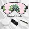 Cartoon Succulents Soft Eye mask, All Over Printed, 96% Polyester 4% Spandex view 4