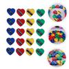 HAPINARY 60pcs Heart Shape Eyeliner and Eyebrow Pencil Sharpener Portable Makeup Tool for Lip Eyeliner and Brow Pencils Easy to Use and Carry for Students and Boys and Girls view 3