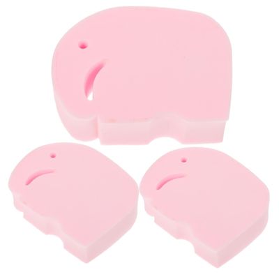 TOVINANNA 3pcs Double-Sided Bath Sponge Gentle Body Exfoliator and Scrubber for Boy Girl and Adults Cute for Relaxing Cleanse and Lathering