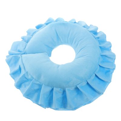 GOOHOCHY U-Shaped Face Pillow for Spa and Salon Massage Comfortable Neck Support Removable Cover for Beauty Treatments Clinics and Home Use Sky Blue
