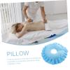 GOOHOCHY U-Shaped Face Pillow for Spa and Salon Massage Comfortable Neck Support Removable Cover for Beauty Treatments Clinics and Home Use Sky Blue view 3