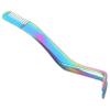 Baluue Stainless Steel Eyelash Tweezer Applicator with Comb Lash Tweezers for Easy Application Removal of False Lashes Elegant Design Durable Beauty Tool view 1