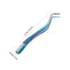 Baluue Stainless Steel Eyelash Tweezer Applicator with Comb Lash Tweezers for Easy Application Removal of False Lashes Elegant Design Durable Beauty Tool view 2