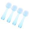 GOOHOCHY 4pcs Nail Cleaning Brushes with Cover Durable Manicure Dust Brush for Salon Home Use for Cleaning Fingers Toes and Nails Lightweight Design view 1