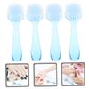 GOOHOCHY 4pcs Nail Cleaning Brushes with Cover Durable Manicure Dust Brush for Salon Home Use for Cleaning Fingers Toes and Nails Lightweight Design view 2