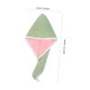 Baluue 2pcs Bath Hair Drying Hat Quick Dry Head Wrap for Women Matching Design view 2
